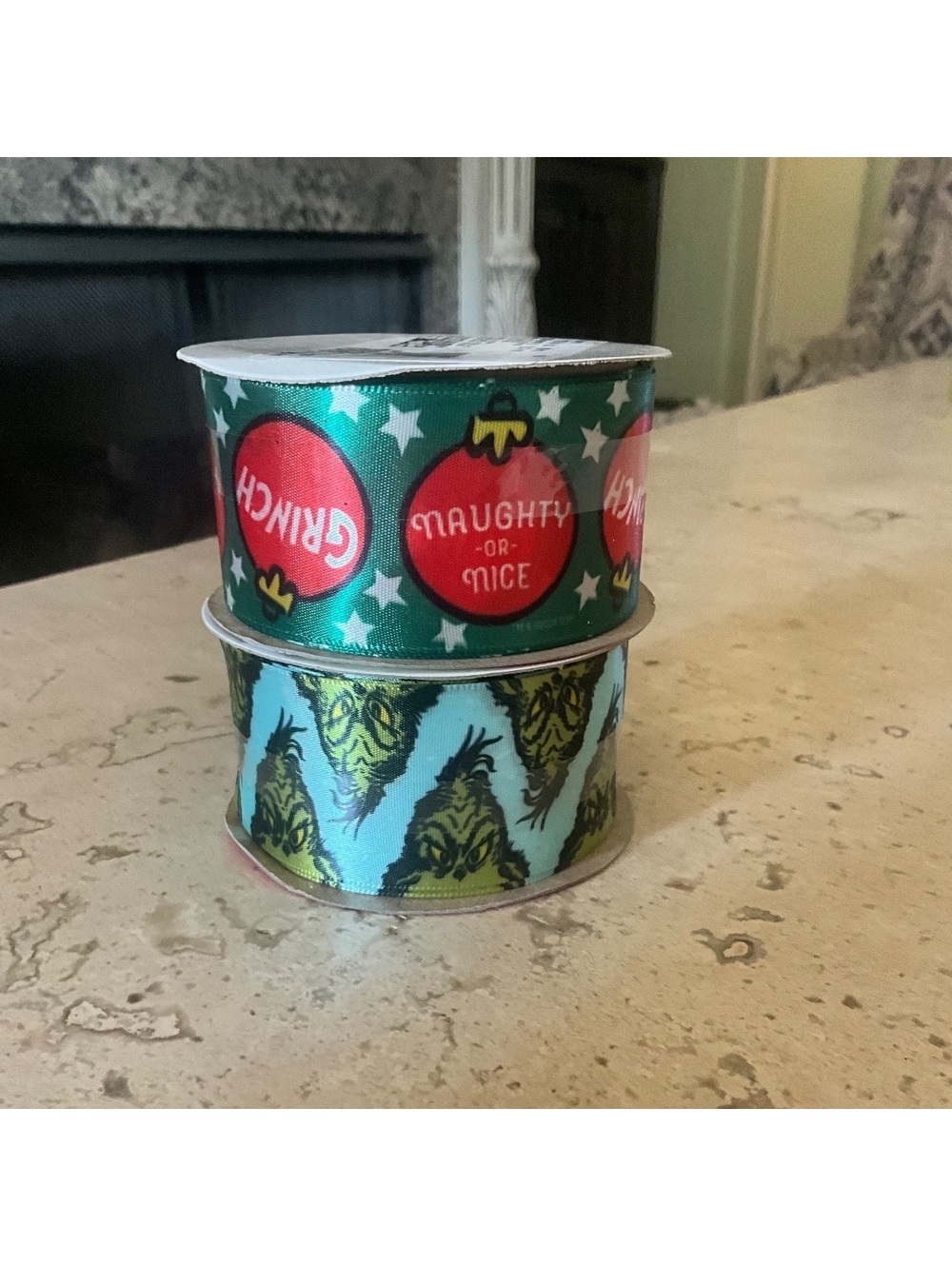 Grinch 1.5" Christmas Ribbon